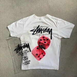 Stüssy Men's White and Multi Tshirts